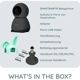 Alecto SMARTBABY10BK - WLAN-Babyphone mit Kamera