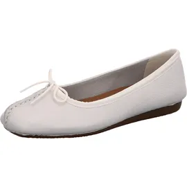 CLARKS Damen, Freckle Ice Ballerinas, White White Leather, 41 EU / 7 UK