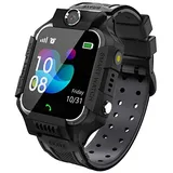 PTHTECHUS Kinder Spiel Smartwatch Telefon, Kind Armbanduhr Touchscreen Uhr mit Anruf Taschenrechner Taschenlampe Schrittzähler SOS Wecker Kamera, Geschenk für Jungen Mädchen Studenten