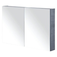 Spiegelschrank Sanox 100 x 13 x 65 cm beton anthrazit 2-türig