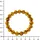 Ostsee-Schmuck Armband Kugel 11 mm braun 19 cm