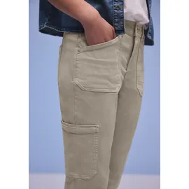 STREET ONE Cargo Jeans beige washed, | Gr. W31/L28