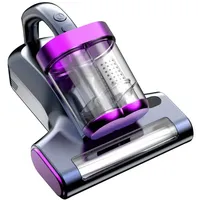 Forrlite Matratzenreinigungsgerät Milbensauger für Matratzen, Milbenstaubsauger mit UV-C Licht, 16Kpa Starke Absaugung Matratzenreiniger mit Heißer Wind lila