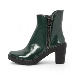 Art für Damen. 1175912WS003_0G3 Lederstiefel 1759 Travel grün (40), 5 bis 8 cm, Reißverschluss, Lässig