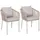 Mendler HWC-N41 Gartenstuhl 55 x 75 x 55 cm grau 2 St.