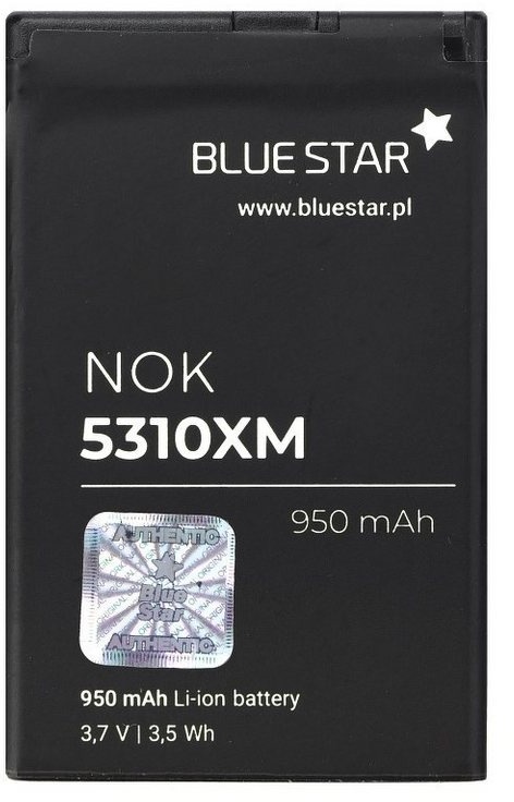 BlueStar Akku Ersatz kompatibel mit Nokia 5310 / 5630 XpressMusic 950 mAh Li-lon Austausch Batterie Accu BL-4CT Smartphone-Akku