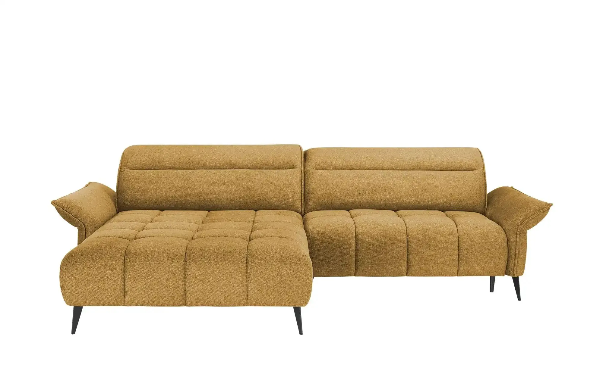 switch Ecksofa mit Kopfteilverstellung Cavani , gelb , Maße (cm): B: 272 H: 95 T: 180.0