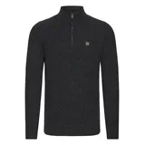 !Solid Troyer SDRicardo", Herren, Gr. XXL, grau (dunkelgrau melange), Obermaterial: 70% Baumwolle CO recyc.. 30% Polyester Pol. recyc.., Pullover Troyer