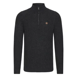 !Solid Troyer SDRicardo", Herren, Gr. XXL, grau (dunkelgrau melange), Obermaterial: 70% Baumwolle CO recyc.. 30% Polyester Pol. recyc.., Pullover Troyer