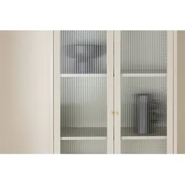 VCM Vitrine Lima 80 x 35 x 180 cm Beige