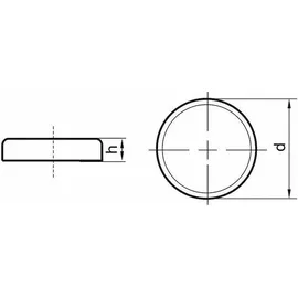 Beloh NdFeB-Flachgr.Magn.o.Gew. 20 x 6,0mm Beloh