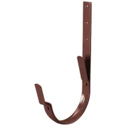 Universal Rinnenhalter | Feder / Feder | Stahl | Ø 150 mm | 8017 - Schokoladenbraun | Länge = 210 mm