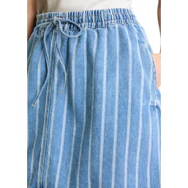 Marc O'Polo Mini-Jeansrock Damen Gestreift Blau M