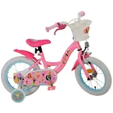 Disney Kinderfahrrad Princess, 1 Gang, ohne Schaltung, Disney Princess Kinderfahrrad 14" Mädchen Jungen 100-115 cm ab 3,5