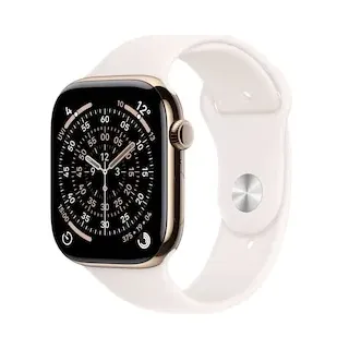 GPS + Cellular 46mm Gold Titanium Sport Band light blush S/M