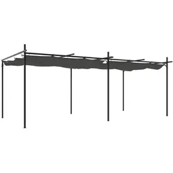 vidaXL Pergola mit Schiebedach Anthrazit 589x292x230 cm
