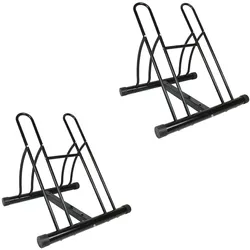 Baumarktplus Fahrradständer für 4 Fahrräder DUO Räder Fahrrad Ständer Rad schwarz Twin