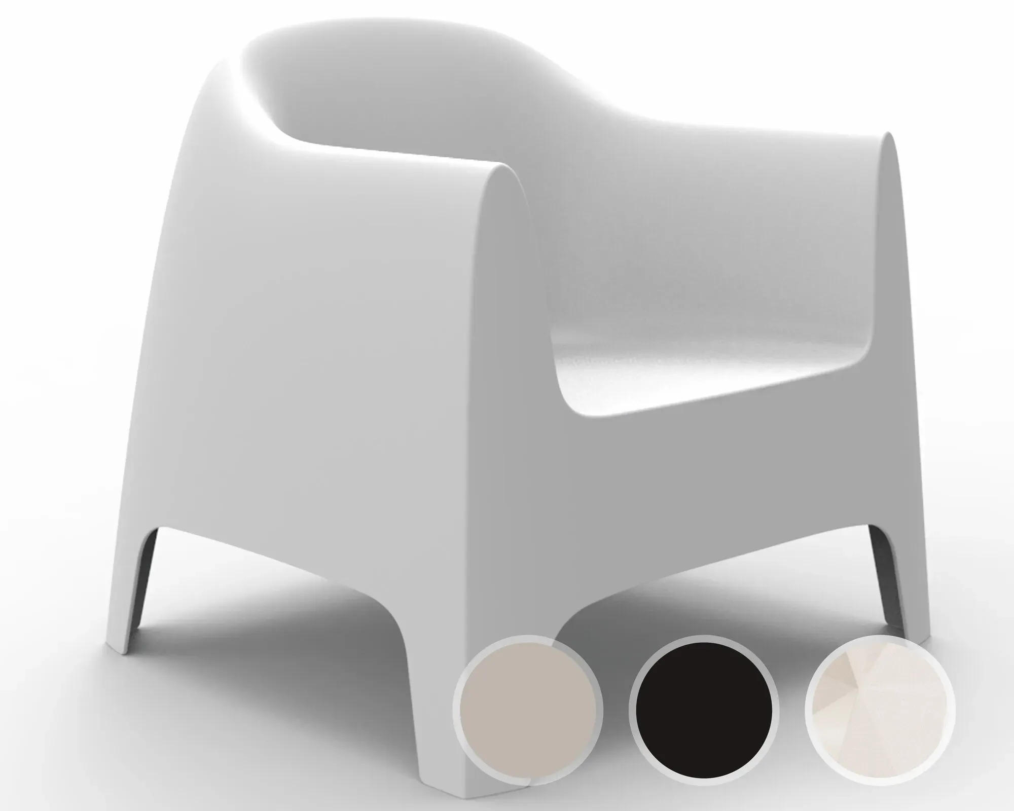 Vondom »SOLID« Outdoor Sessel  – erhältlich in 4 Farben