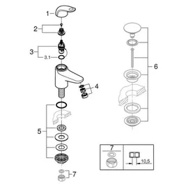 Grohe Swift Waschtischarmatur Chrom