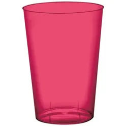 900 Mehrweg Becher Koralle transparent Plastikbecher 230ml Wiederverwendbar bunt