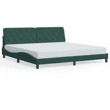 vidaXL Bettgestell 200 x 200 cm Dunkelgrün