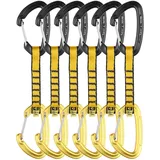 Grivel Gamma K2w+k2w Expressschlinge 6 Einheiten Schwarz/Gelb