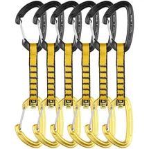 Grivel Gamma K2w+k2w Expressschlinge 6 Einheiten Schwarz/Gelb