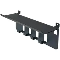 FN Neuhofer Wandpaneel Schlüsselablage Schwarz 2 St. 23,9 x 7,5 cm