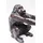 Kare Buchstütze Monkey 2er Set Schwarz