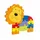 NICI 46013 Zahlenpuzzle Löwe,
