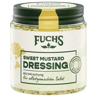 Fuchs Gewürze - Sweet Mustard Dressing Würzmischung | Für selbstgemachten Salat mit Senfkörnern & Zwiebeln | 70 g im wiederverschließbaren Gewürzglas