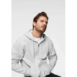 FRUIT OF THE LOOM Kapuzensweatjacke, mit Kängurutasche, grau