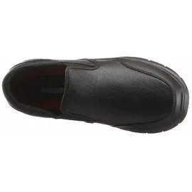 SKECHERS Herren Flex Advantage Sr Bronwood Trainers, Black Leather, 39.5 EU