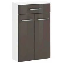 WELLTIME Unterschrank WELLTIME "Venedig", grau (weiß, grau), B:50cm H:79cm T:20cm, Schränke, Unterschrank, Badmöbel in Breite 50 cm