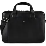 Braun Büffel Golf 3.0 Aktentasche Leder 37.5 cm Laptopfach schwarz