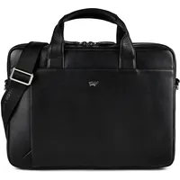 Braun Büffel Golf 3.0 Aktentasche Leder 37.5 cm Laptopfach schwarz