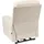 Beliani Fernsehsessel RISE Stoff 80 x 105 x 91 cm Hellbeige elektrisch mit Kissen