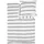 Bugatti Bettwäsche Satin Gestreift Weiß 135 x 200 cm + 80 x 80 cm