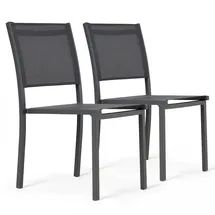 Oviala Gartenstuhl 48 x 60 x 87 cm grau 2 St.