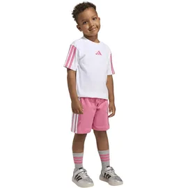 adidas Kinder Set LK 3S T-SET 160 KC6147 122 - White/Pink Fusion - 122