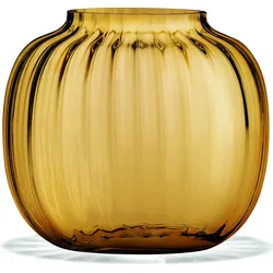 Primula Vase niedrig bernsteinfarben