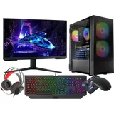 VIST Gaming PC Komplett Set R5 5600GT 32GB RX VEGA SSD 1TB WIFI Win11 24"