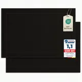 Komfortec Badvorleger Schwarz 50 x 80 cm