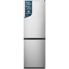 Homex CFSN3041A-S Kühl-Gefrierkombination (304 l, 1873 mm hoch, Silber)