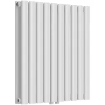 neu.haus Designheizkörper Nore 600 x 600 mm 800 W weiß Mittelventil