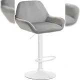 CLP Barhocker Braga 60 x 40 x 75 cm grau/weiß