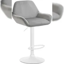 CLP Barhocker Braga 60 x 40 x 75 cm grau/weiß