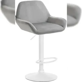 CLP Barhocker Braga 60 x 40 x 75 cm grau/weiß