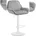 CLP Barhocker Braga 60 x 40 x 75 grau/weiß