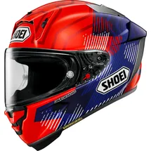 Shoei X-SPR Pro Marquez 8, Integralhelm - Rot/Dunkelblau - XS